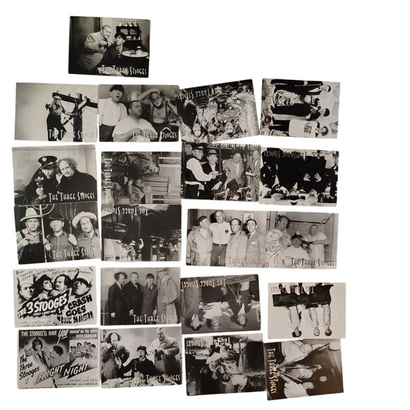 1997 The Three Stooges Duocards 21 Card Lot No Duplicates Vintage Tv Nostalgia - Picture 1 of 12